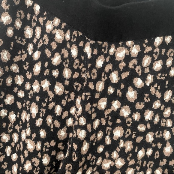 LOGO by Lori Goldstein Naomi Knit Leopard Print Wide Leg Pull-On Pants XL Soft - Picture 2 of 9